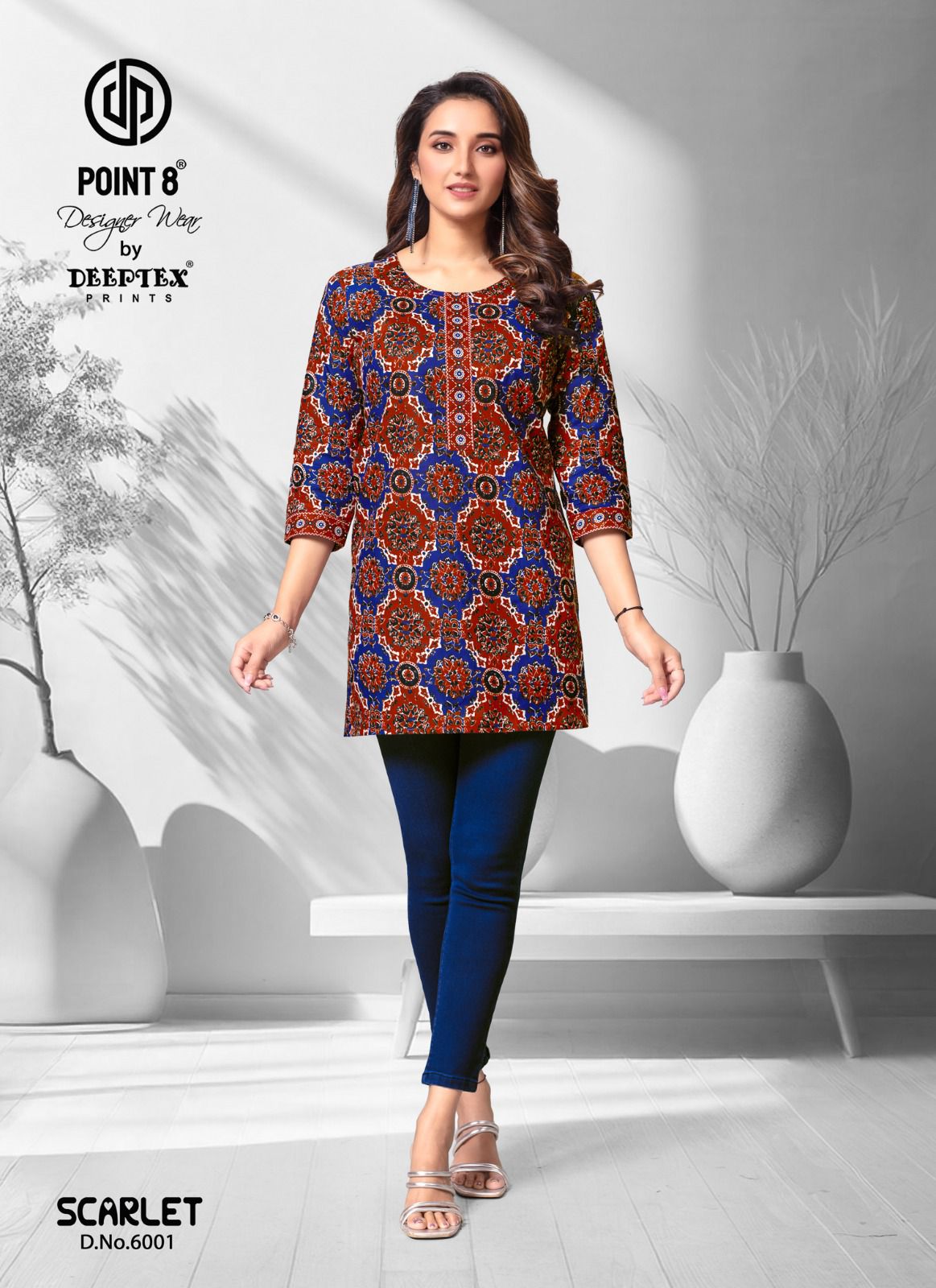 Scarlet Vol 6 By Deeptex Poplin Cotton Short Kurti Suppliers In India